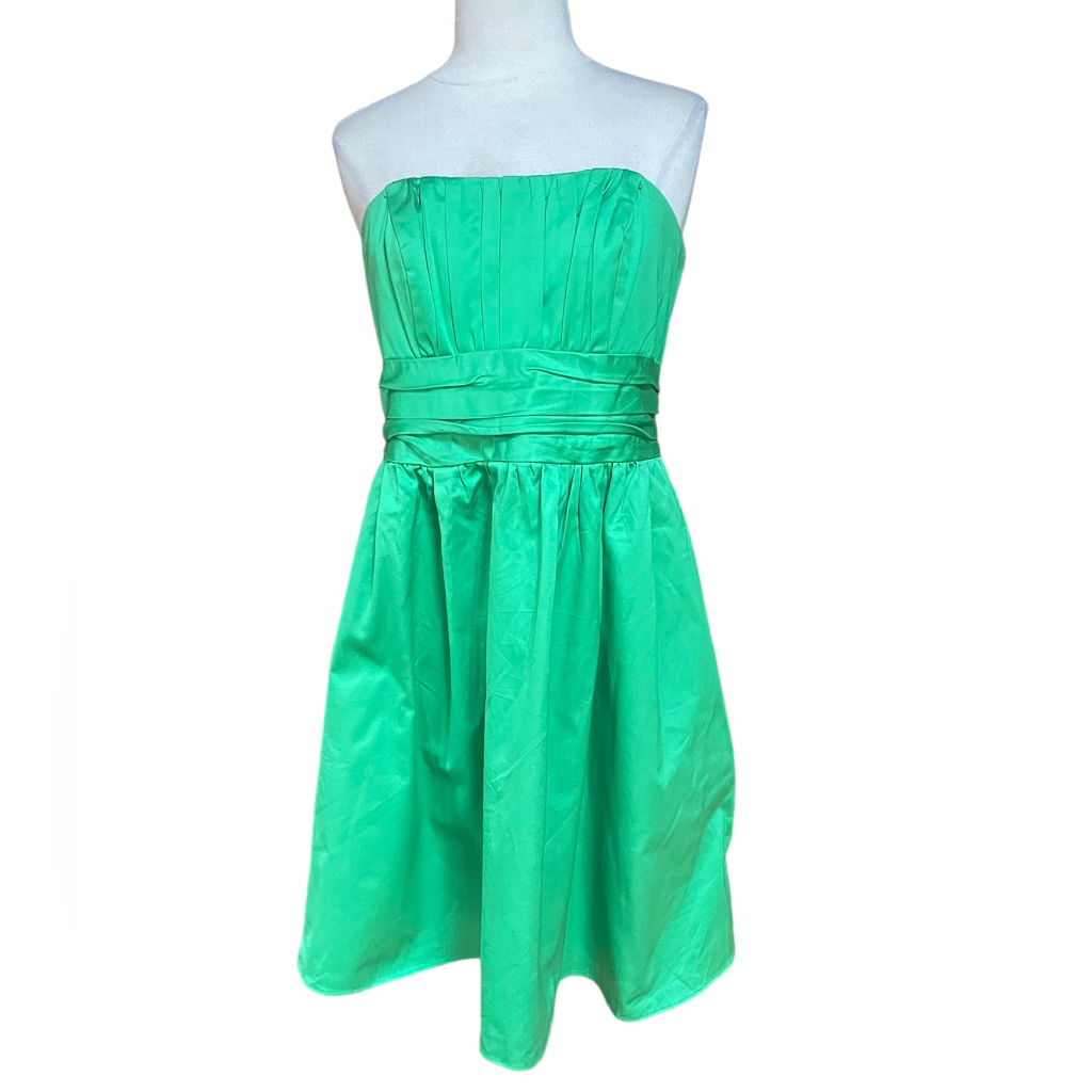 David’s Bridal Strapless, Cotton Blend Dress